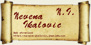 Nevena Ikalović vizit kartica